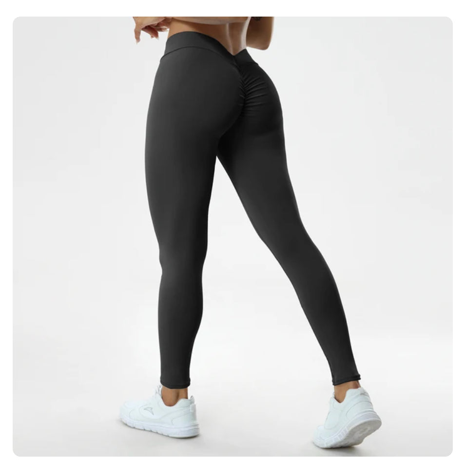 Sexy V Butt Push Up Fitness High Waist Pants